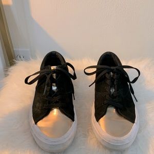 Tennis shoes. Sherry